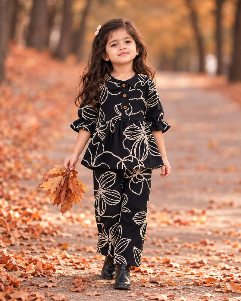 Muslin Peplum Coords for 2yrs to 5yrs, Trendy and Classy