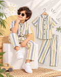 Yellow & Sage Green Stripes