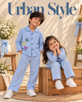 Blue Medium Stripes
