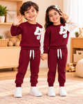 Maroon White Teddy