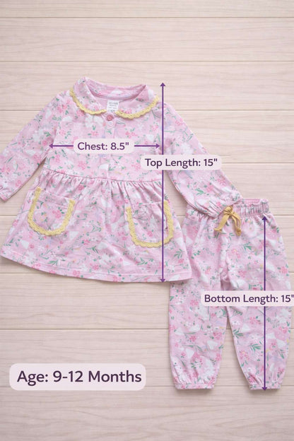 Cotton Cord Sets (9-12 Months) Girls