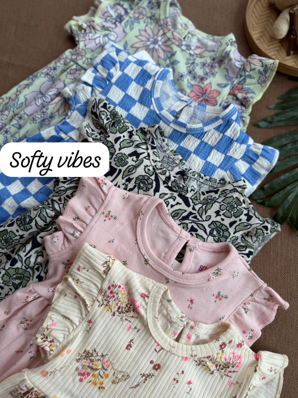 Soft Cotton Bow Frocks