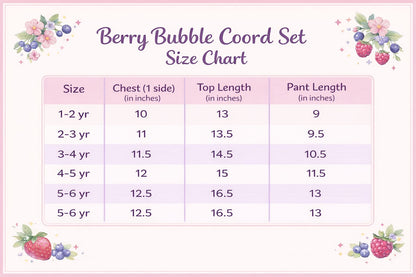 Berry Bubble Coord Set for Girls |Textured Soft Bubble Fabric | 1-5 Years