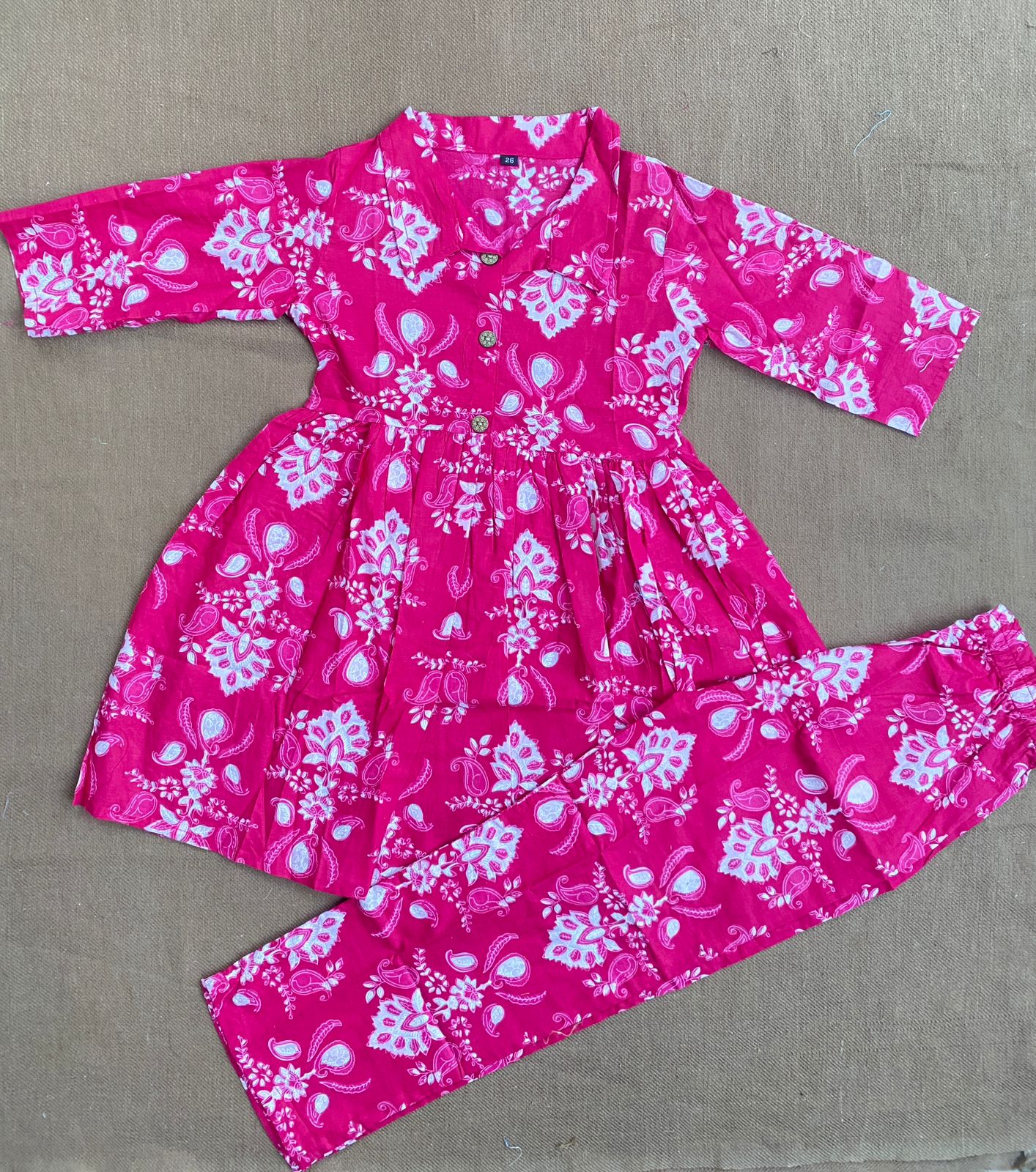 Summer Cotton Coords for Girls |5yrs size |Size 26 | Indian Designs | Pure Aesthetic collection