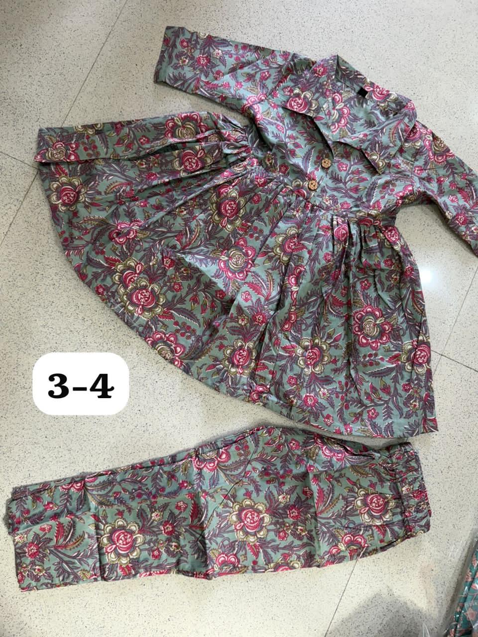 Summer Cotton Coords for Girls |3-4yrs size |Size 24 | Pure Aesthetic collection