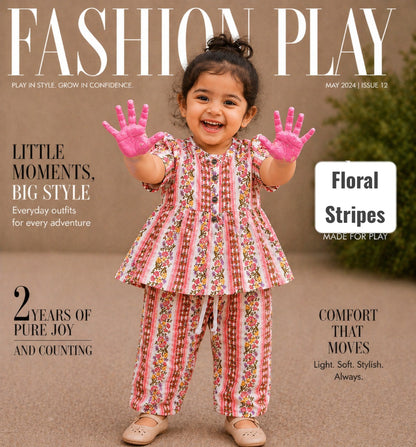 Muslin Frill Coord Sets | Loved by Many | Soft and Breathable Fabric | Perfect for Summer