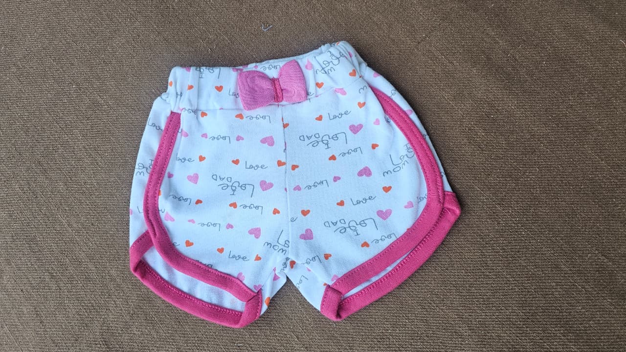 Baby Unisex Bow Shorts  | Suitable for any top | Breathable and Soft fabric