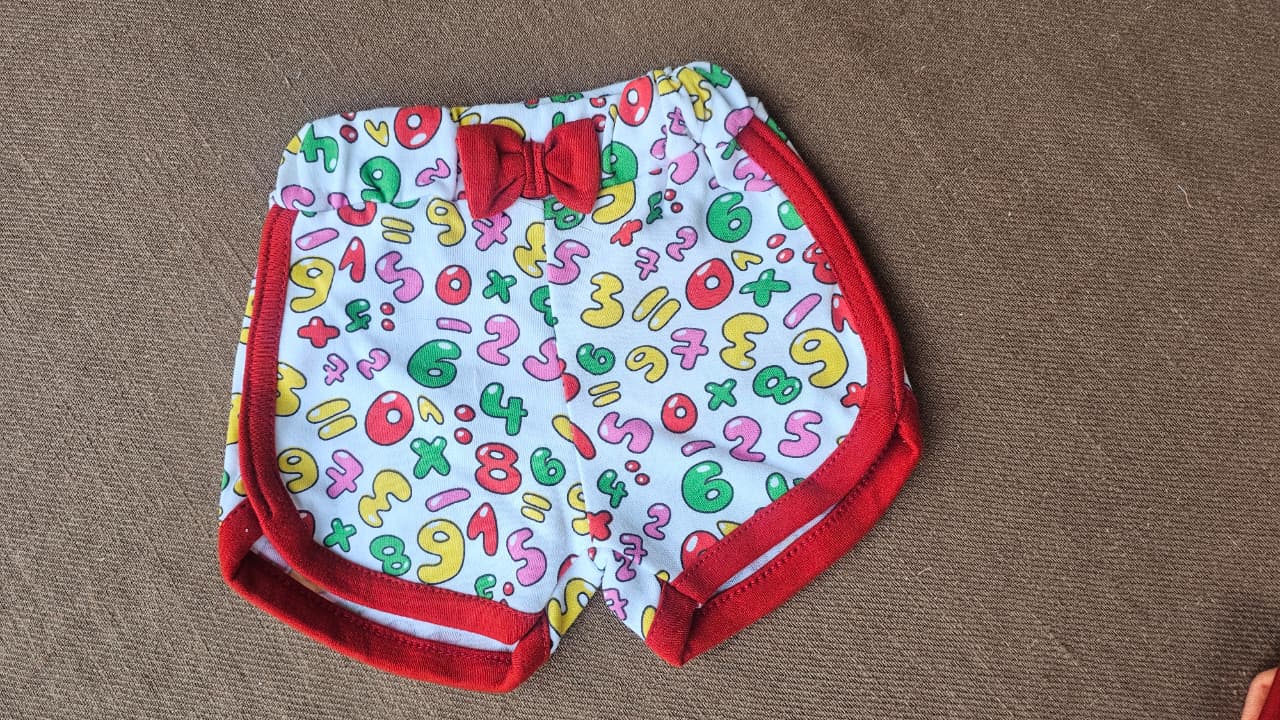 Baby Unisex Bow Shorts  | Suitable for any top | Breathable and Soft fabric