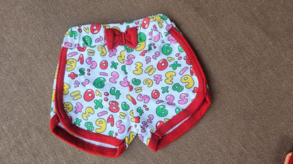 Baby Unisex Bow Shorts  | Suitable for any top | Breathable and Soft fabric