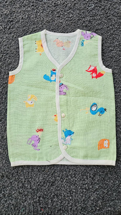 Printed Colored Jablas (3-6 Months) – Unisex