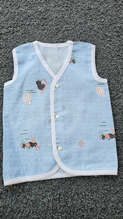 Printed Colored Jablas (3-6 Months) – Unisex