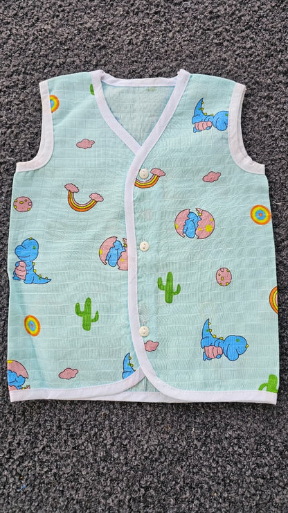 Printed Colored Jablas (3-6 Months) – Unisex