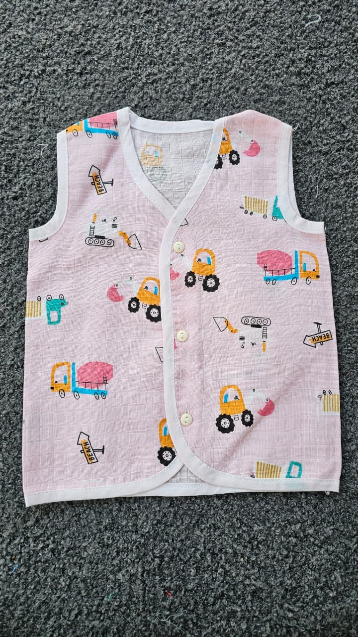 Printed Colored Jablas (3-6 Months) – Unisex