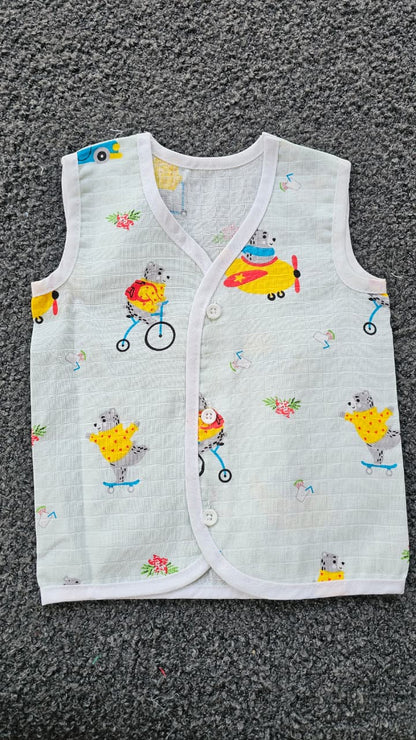 Printed Colored Jablas (3-6 Months) – Unisex