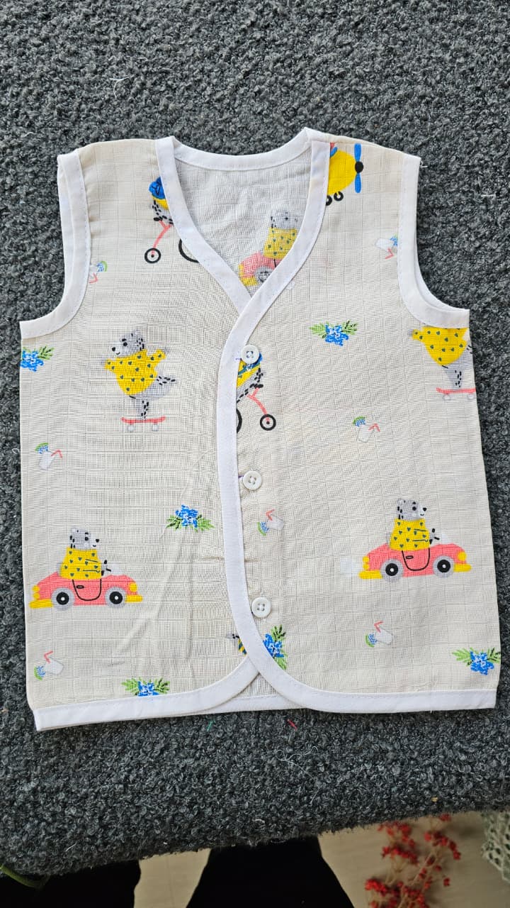 Printed Colored Jablas (3-6 Months) – Unisex