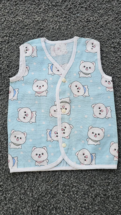 Printed Colored Jablas (3-6 Months) – Unisex