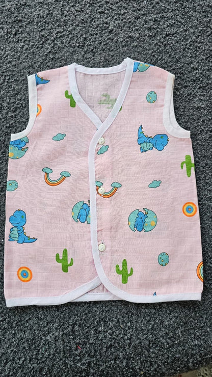 Printed Colored Jablas (3-6 Months) – Unisex