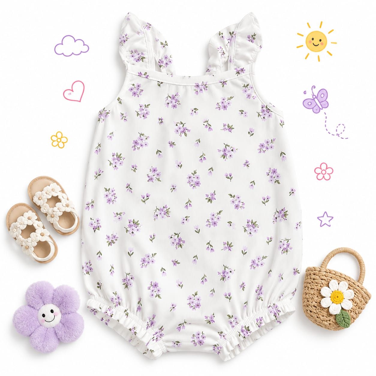Summer Strap Rompers