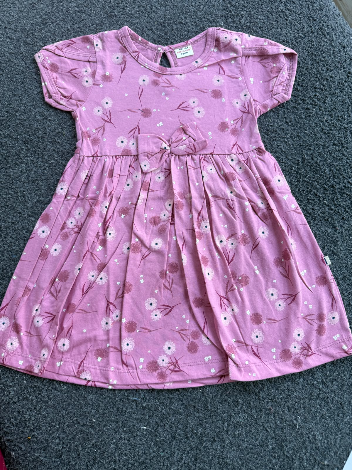 Cotton Bow Casual Frocks – Girls