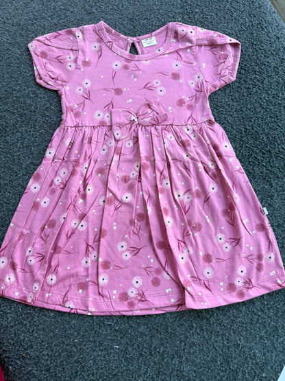 Cotton Bow Casual Frocks – Girls