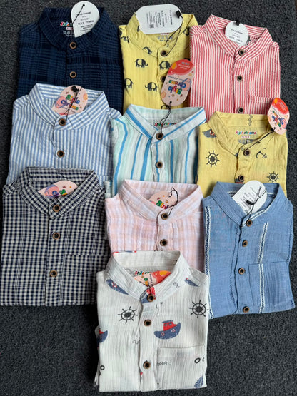Premium boys cotton & muslin coord Sets | 1year to 3yrs| Premium Feels