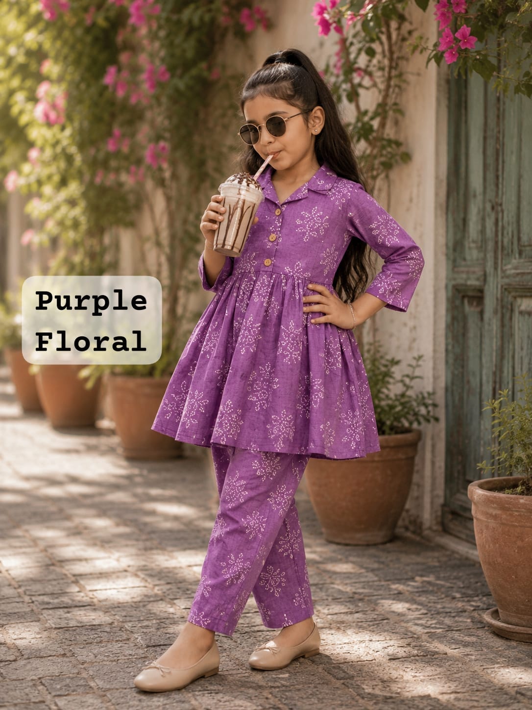 Cotton Coords for Girls |9-10yrs size |Size 30 | Our Traditional Edition
