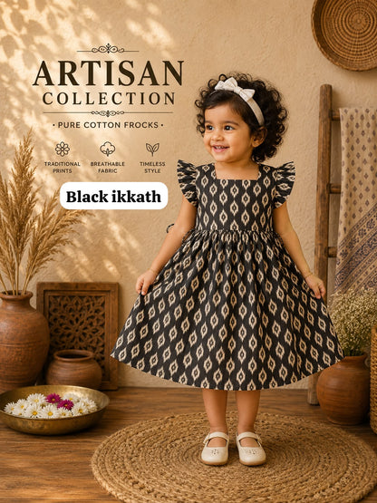 Pure cotton frocks Artisan prints|Jaipuri frocks| 1 to 9yrs | ART Edition