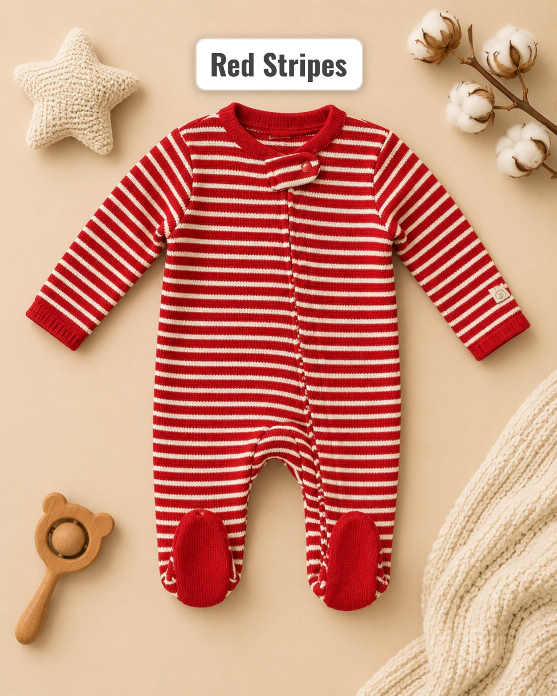 3-6months footed Rompers sleepsuit-body jumpsuits (3-6months)