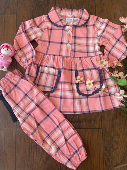 Cotton Cord Sets (9-12 Months) Girls