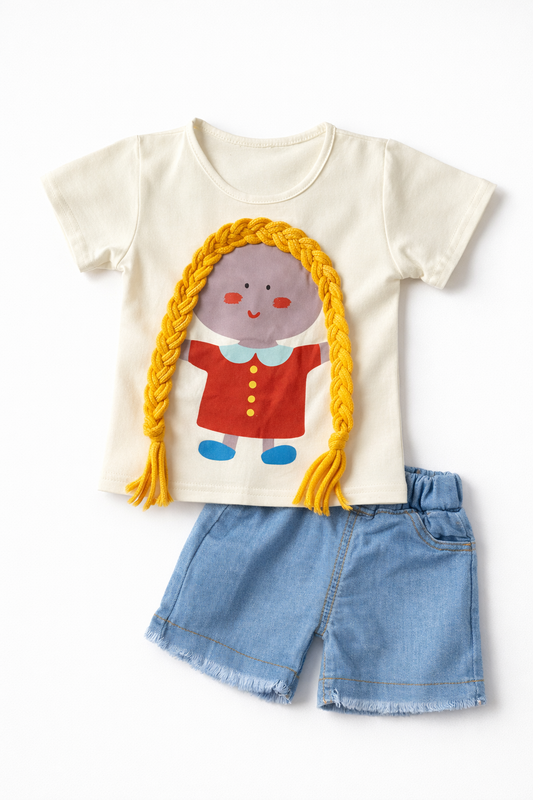 Jean Short Set