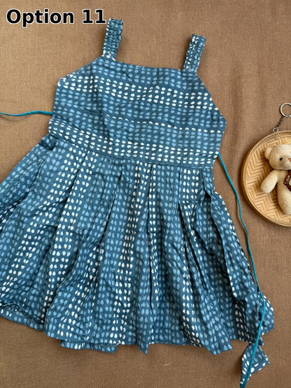 COTTON SLEEVELESS FROCKS(2-3 YEARS)