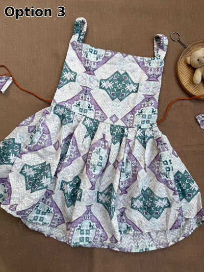 COTTON SLEEVELESS FROCKS(2-3 YEARS)