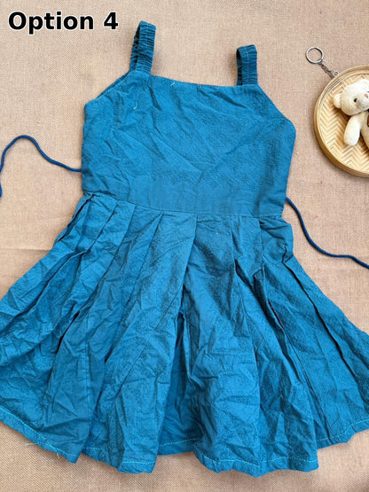 COTTON SLEEVELESS FROCKS(2-3 YEARS)