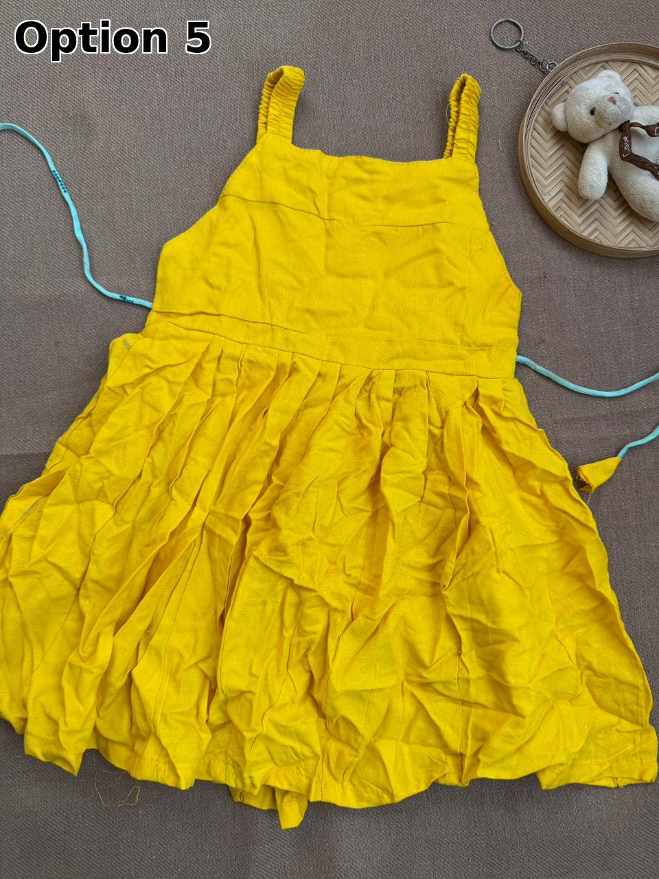 COTTON SLEEVELESS FROCKS(2-3 YEARS)
