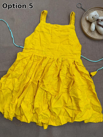 COTTON SLEEVELESS FROCKS(2-3 YEARS)