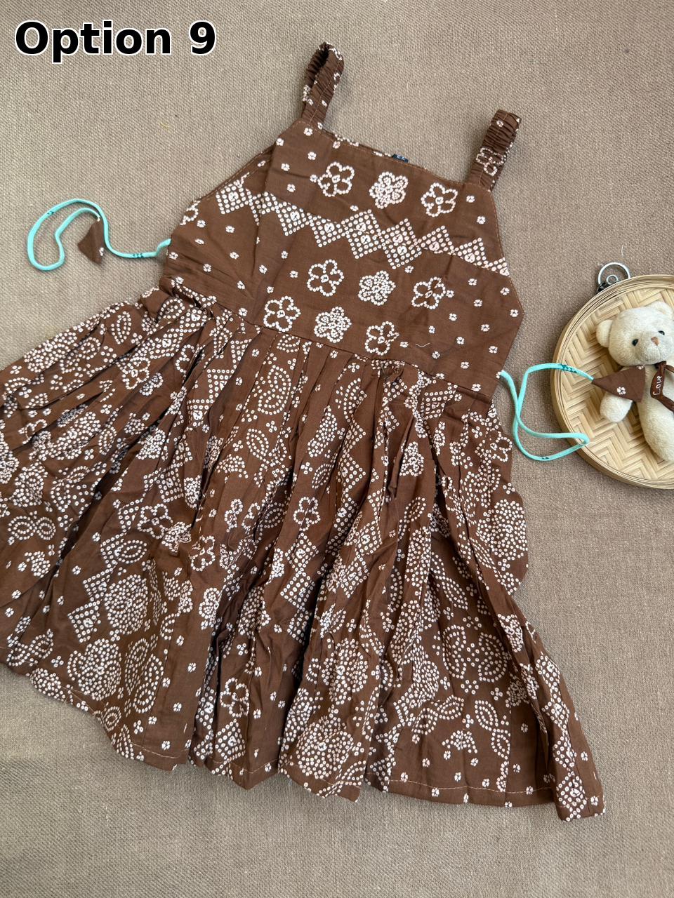 COTTON SLEEVELESS FROCKS(2-3 YEARS)