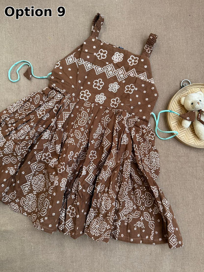 COTTON SLEEVELESS FROCKS(2-3 YEARS)