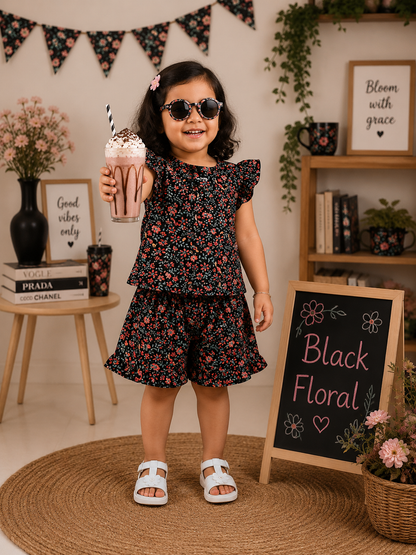 Soft Ribbed Cotton Frill Short Sets | 18m to 5yrs| Summer Edition