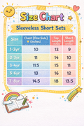Sleeveless Coords unisex (1 to 8yrs)