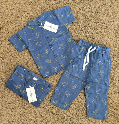 Boys Muslin full pant cords