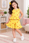 Yellow stripes and Red Heart