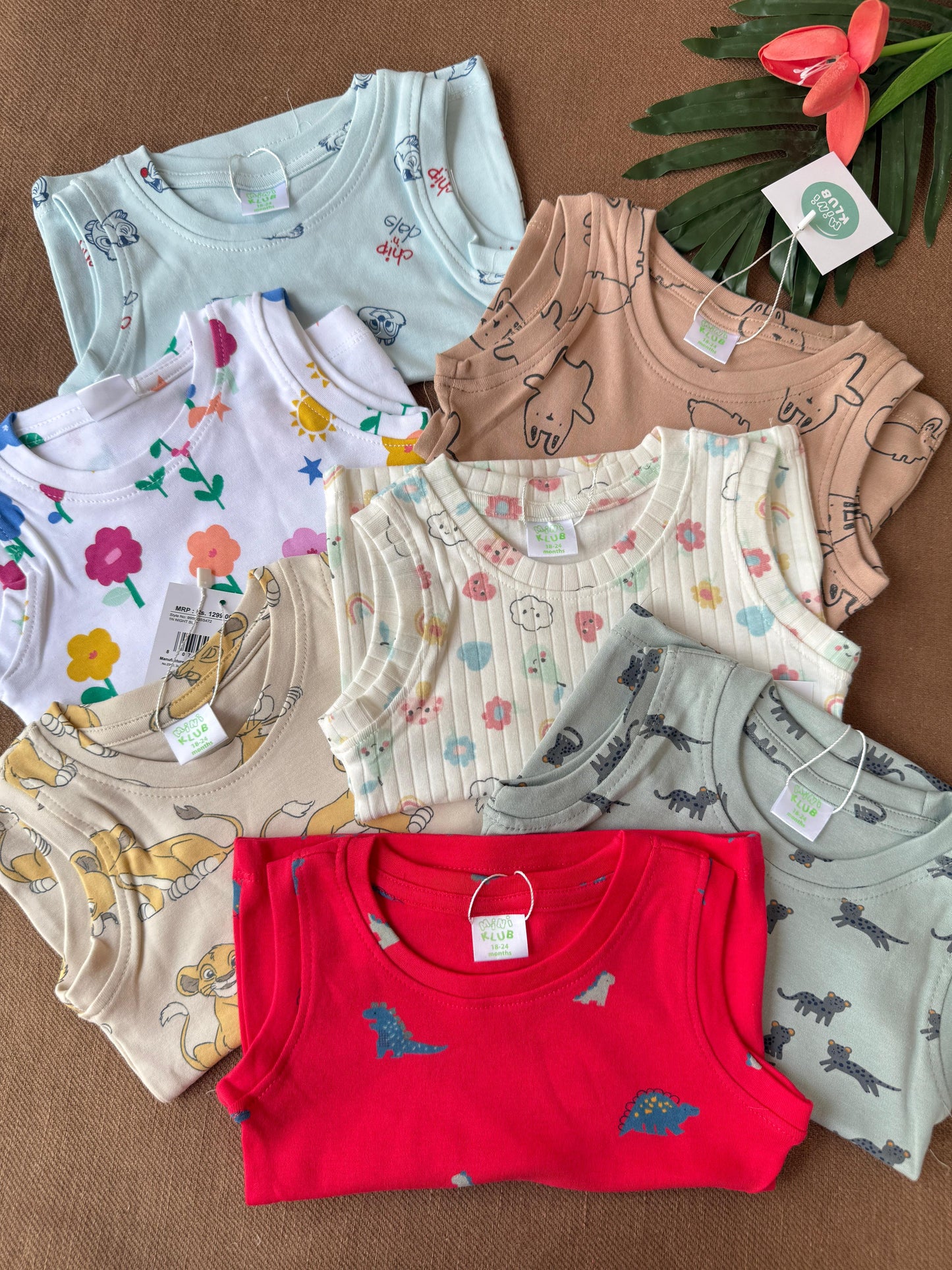 Sleeveless Coords unisex (1 to 8yrs)
