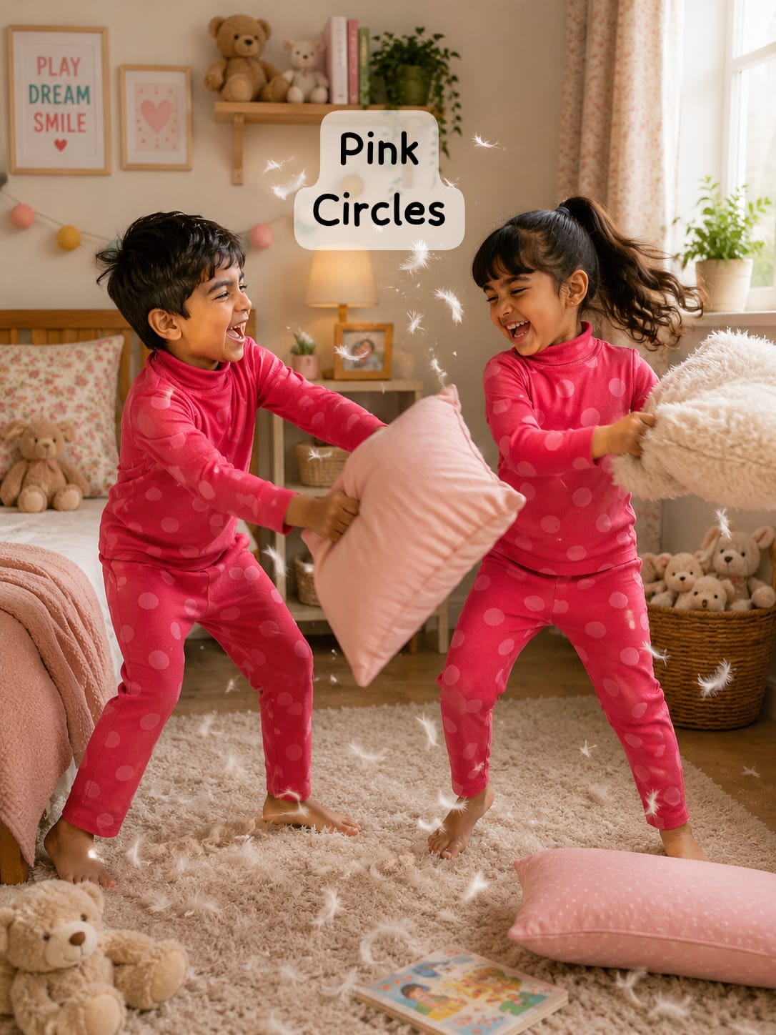 High Collar Neck Pant Sets for 2yrs -5yrs| Soft Ribbed Cotton