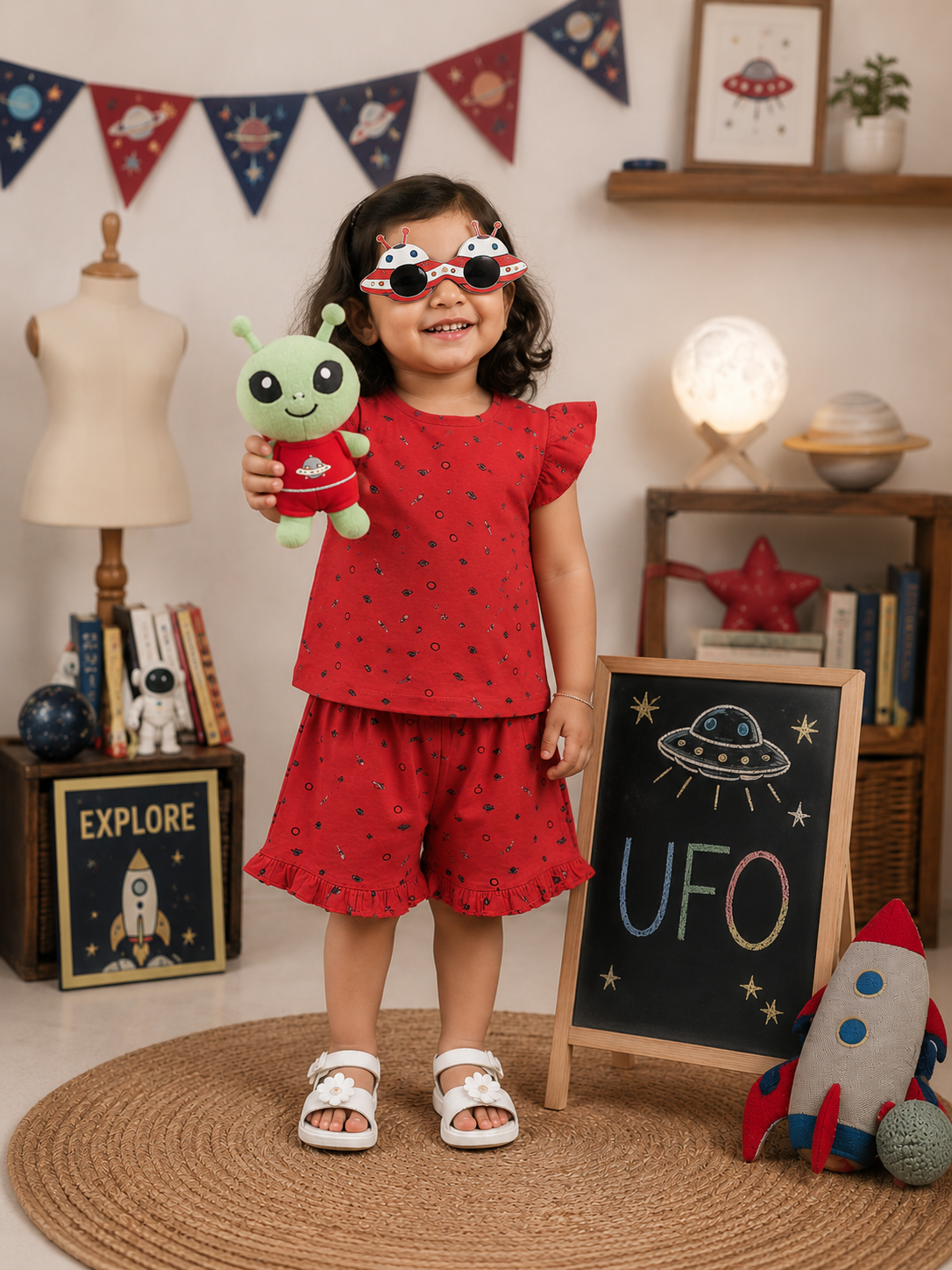 Soft Ribbed Cotton Frill Short Sets | 18m to 5yrs| Summer Edition