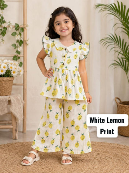 Muslin Peplum Coords for 2yrs to 5yrs