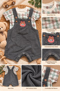 🧸 Little Cutie Dungaree Set, Soft And Premium Quality, For 0 To 18 Months , Unisex