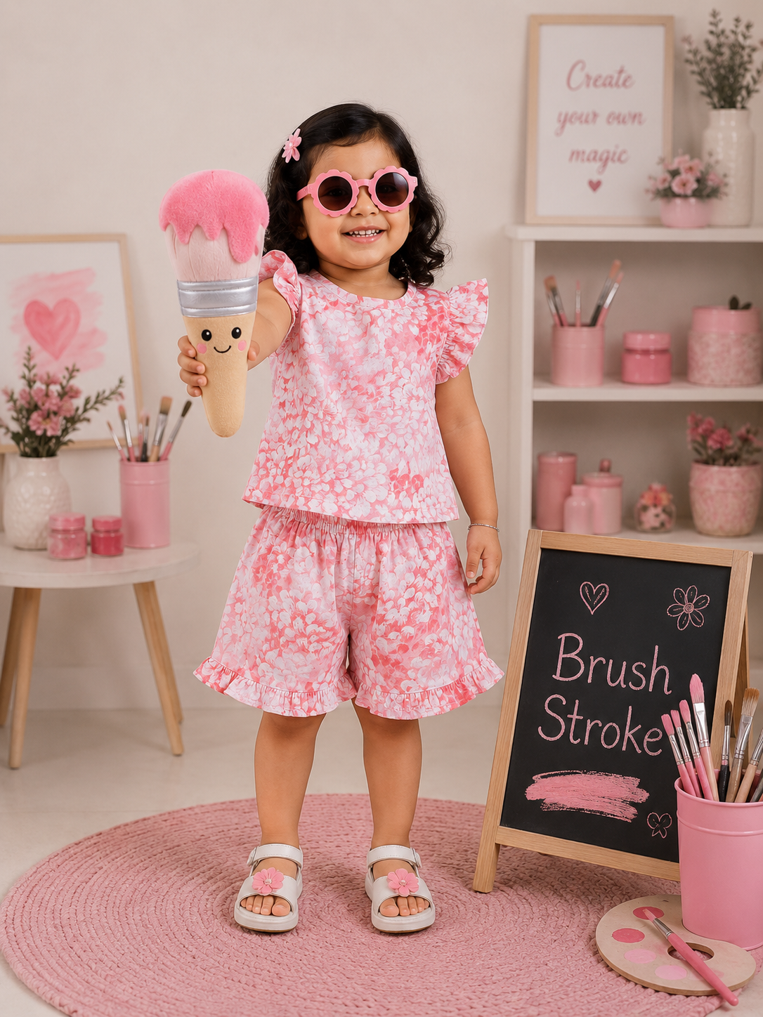 Soft Ribbed Cotton Frill Short Sets | 18m to 5yrs| Summer Edition