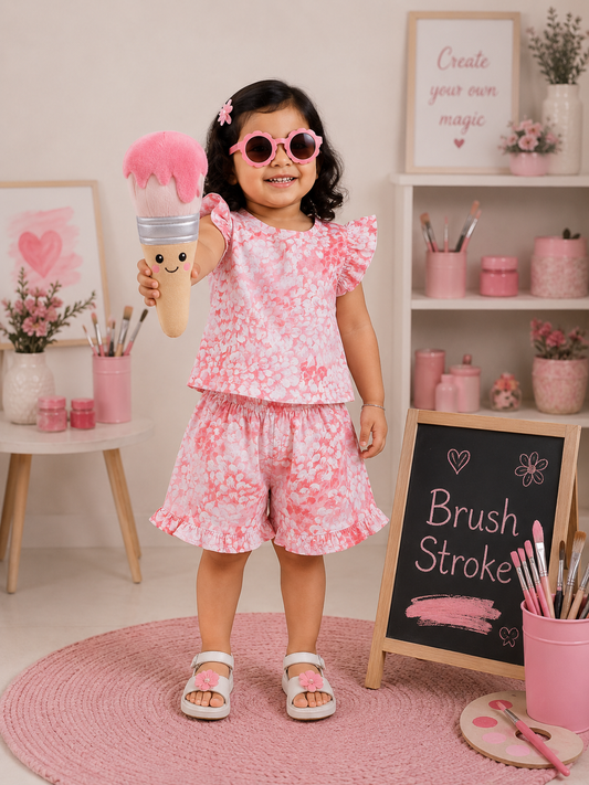 Soft Ribbed Cotton Frill Short Sets | 18m to 5yrs| Summer Edition