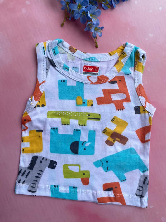 Sleeveless T-Shirts (0-6 Months) – Unisex