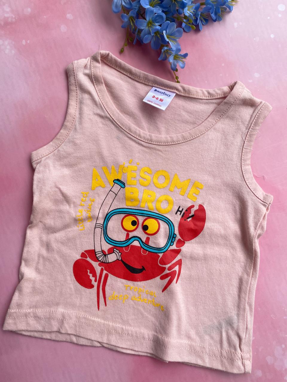 Sleeveless T-Shirts (0-6 Months) – Unisex